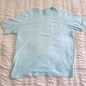 Lands' End Mens Pocket Tee Seafoam